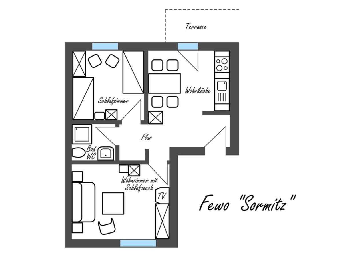 Apartmán Feriengut Dietzsch Poritzsch Pokoj fotografie